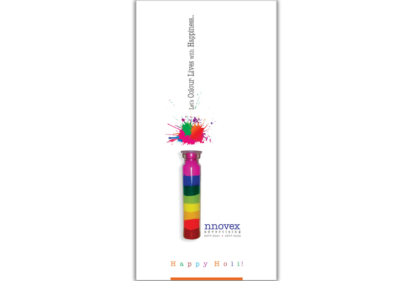 Innovex Happy Holi Greeting Card